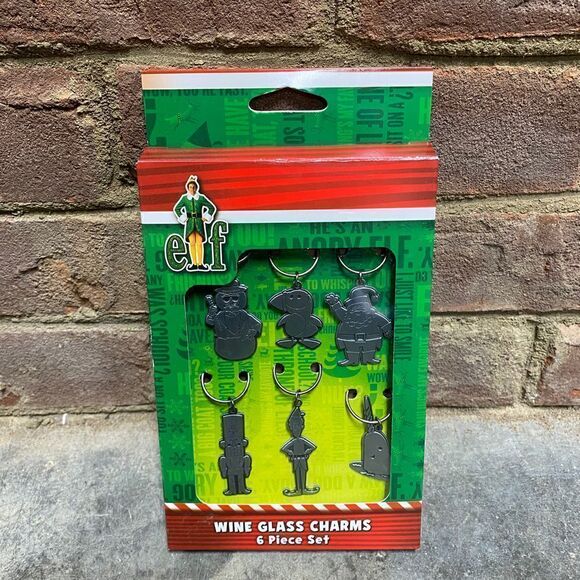 Icup Elf Christmas Wine Glass Charms NEW - Picture 2 of 4